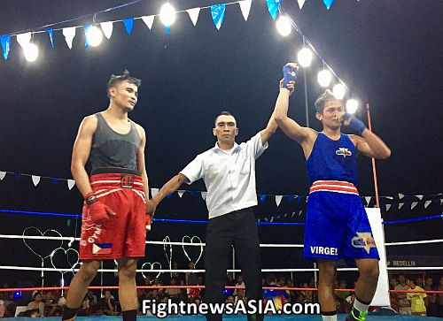 Cebuano Amateur Lightweight Boxer Virgel Serrano trained by Brix Flores wins in Medellin