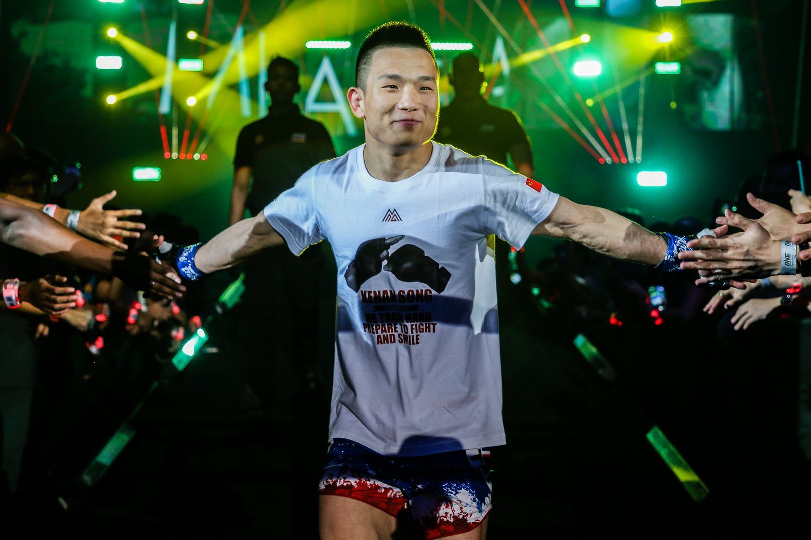 Miao Li Tao makes his way down the ramp at ONE: ENTER THE DRAGON