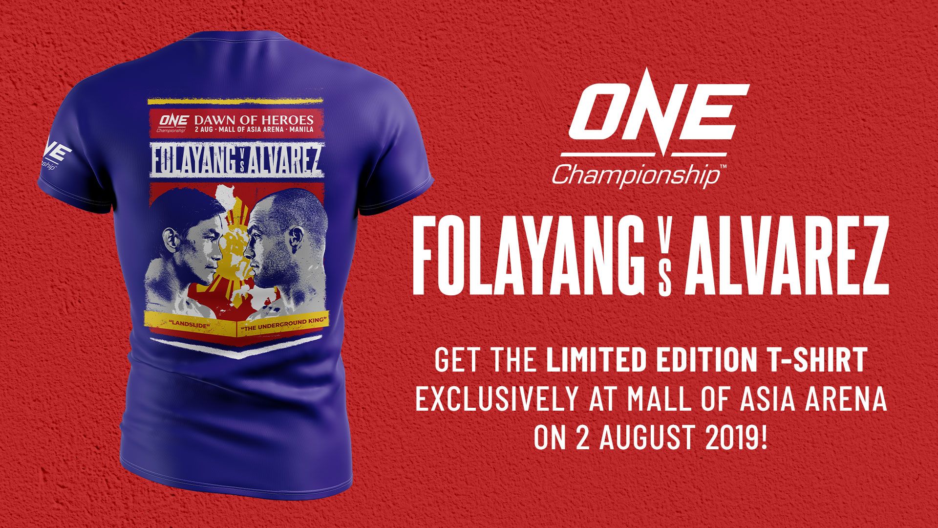 eduard folayang eddie alvarez special edition shirt manila philippines Dawn Of Heroes
