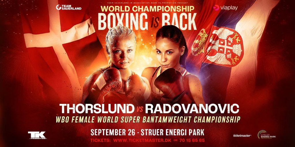 Dina Thorslund Defends Her WBO World Junior Featherweight Title Against Former World Champion Nina Radovanovic