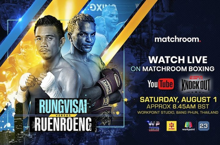 Sor Rungvisai vs. Ruenroeng will air on YouTube Matchroom Boxing and ESPN