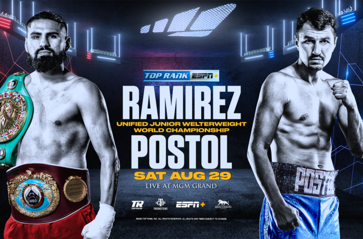 Jose Ramirez To Defend Unified WBO Junior Welterweight Championship At MGM Grand Against Viktor Postol August 29 LIVE On ESPN+