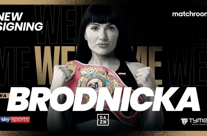 Undefeated WBO Junior Lightweight World Champion Ewa Brodnicka Has Signed With Matchroom Boxing