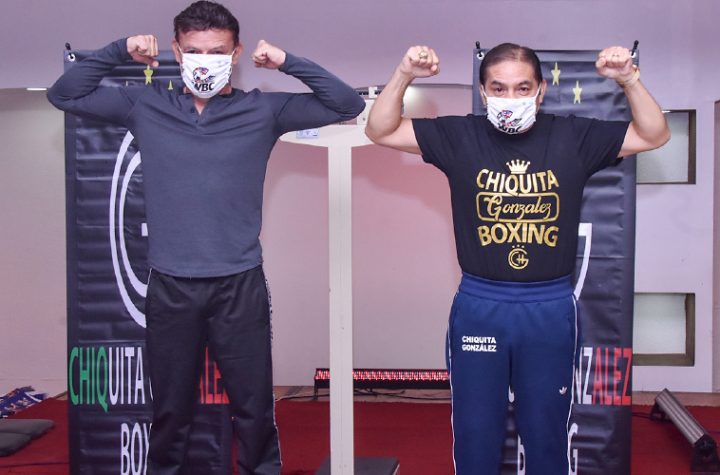 “Chiquita” González and Daniel Zaragoza ready to step into the ring