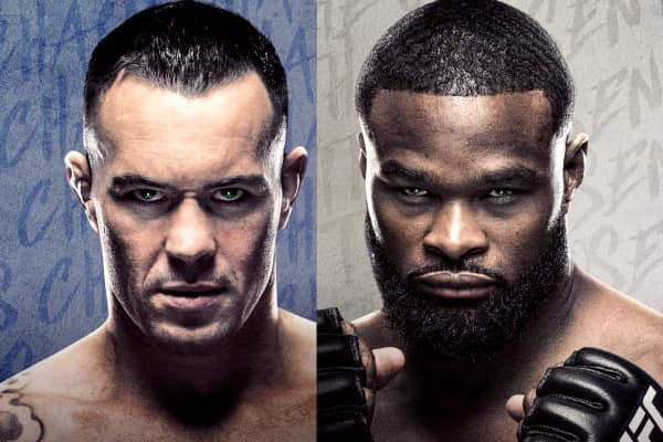 UFC Colby Covington vs Tyron Woodley Saturday in Vegas