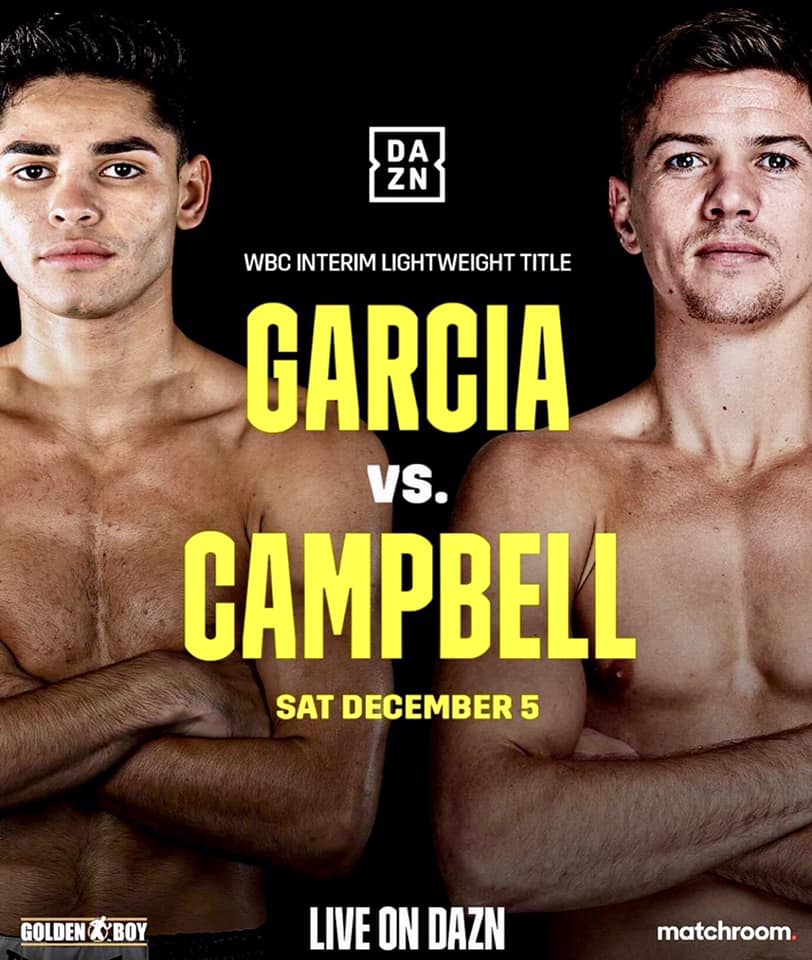 It’s Official unbeaten rising star Ryan “Kingry” García battles tough Briton Luke Campbell