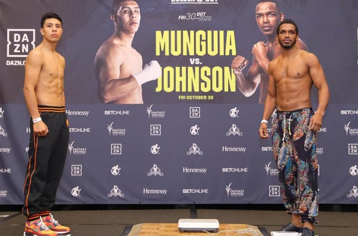 Jaime Munguía vs Tureano Johnson for the WBO Inter-Continental Middleweight Title TOMORROW
