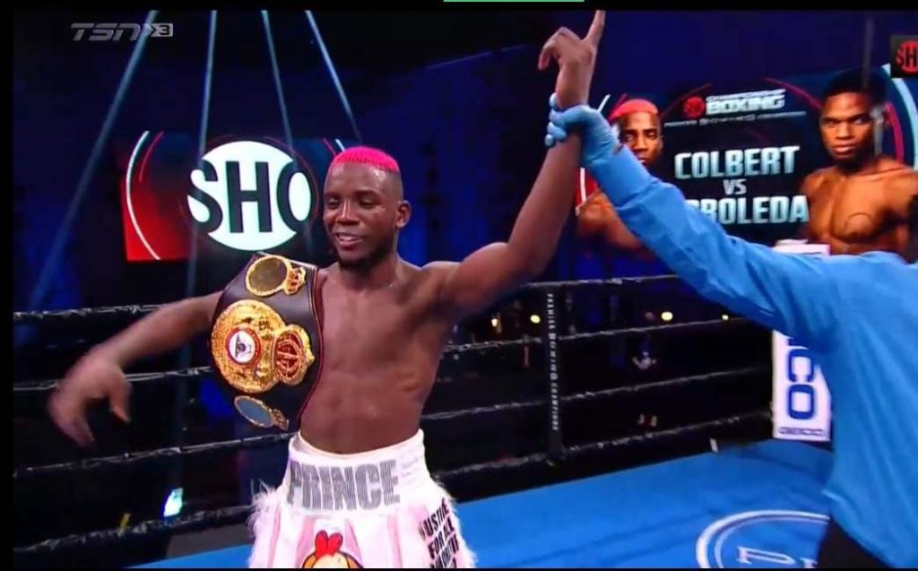 Colbert Stops Arboleda, Retains WBA interim Super Feather Belt