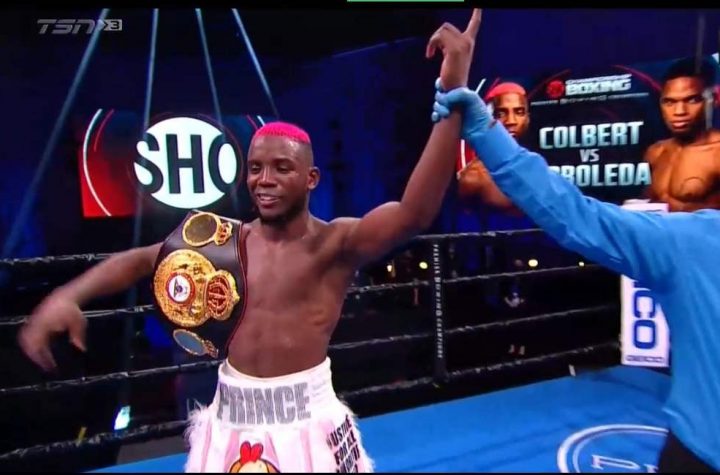 Colbert Stops Arboleda, Retains WBA interim Super Feather Belt