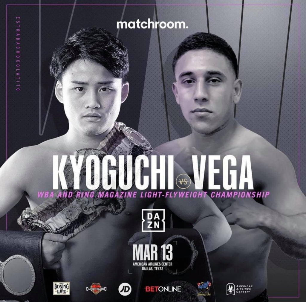 Kyoguchi vs Vega for the WBA and Ring Magazine Light Flyweight