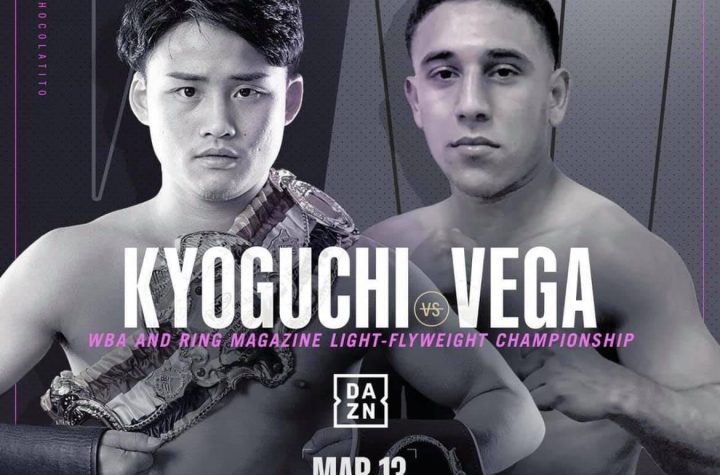 Kyoguchi vs Vega for the WBA and Ring Magazine Light Flyweight