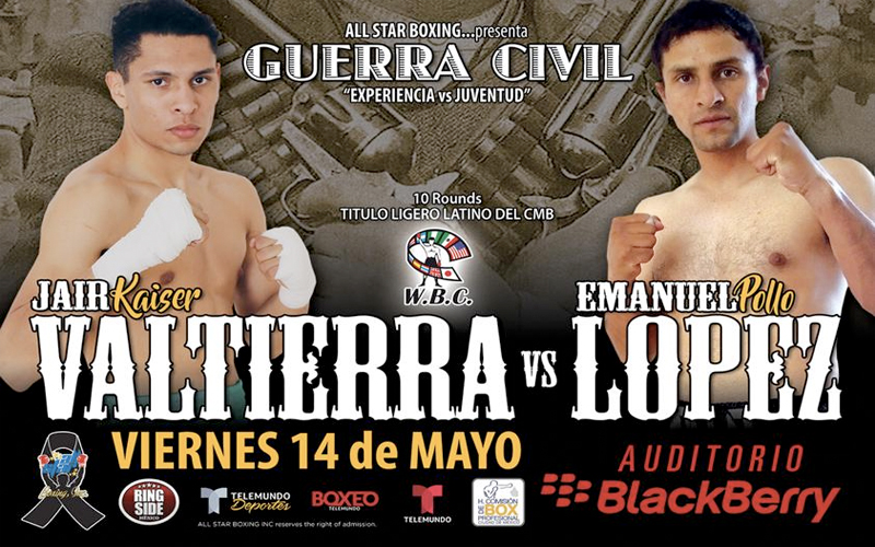 Telemundo returns to Mexico with Valtierra vs. Lopez bout