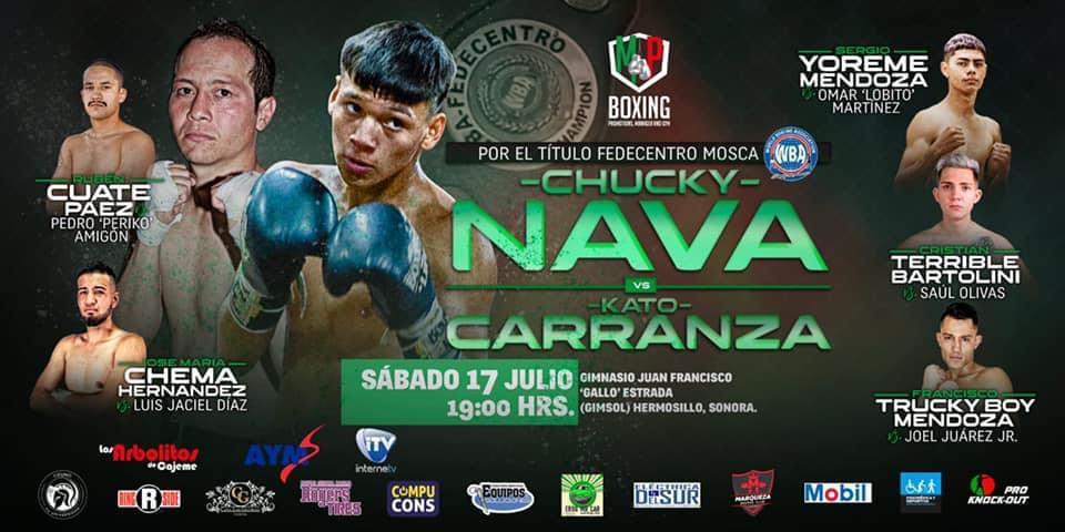 Nava-Carranza for the WBA Fedecentro Flyweight Title