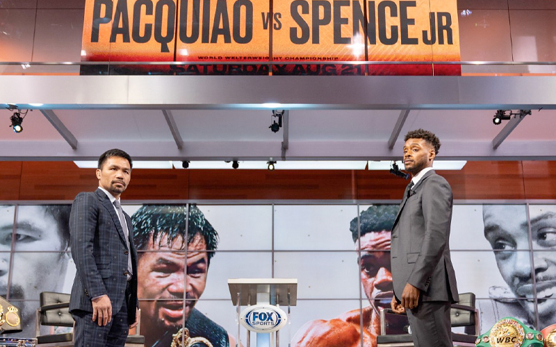Pacquiao and Spence begin promotion of their fight