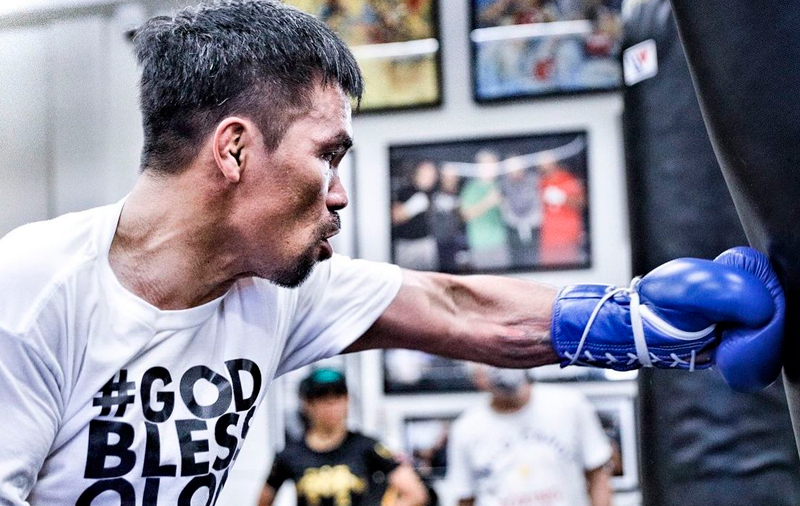 Pacquiao training to perfection in Los Angeles