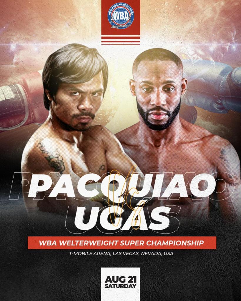 Fight week Pacquiao-Ugas this Saturday for the WBA Super Championship