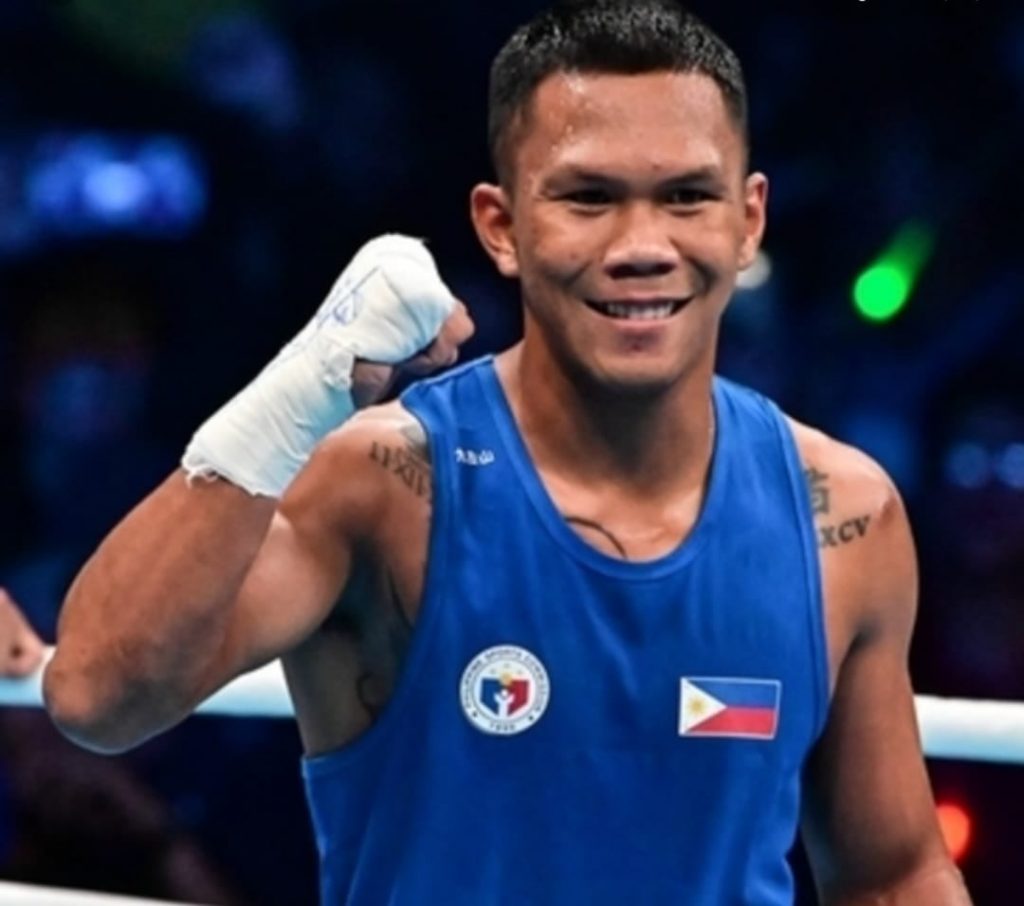 PH MARCIAL CRUSHES FOE AT THE TOKYO OLYMPICS QUARTERFINAL BOUT