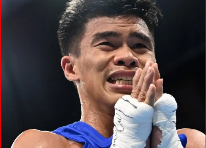 PHI CARLO PAALAM ONSLAUGHT TO THE GOLD MEDAL MATCH AGAINST GBR YAFAI AT TOKYO'S FLY WEIGHT DIVISION