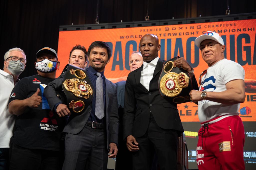 Press conference Pacquiao and Ugas want to keep WBA belt