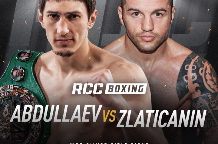 Abdullaev and Zlaticanin disputing WBC Silver title