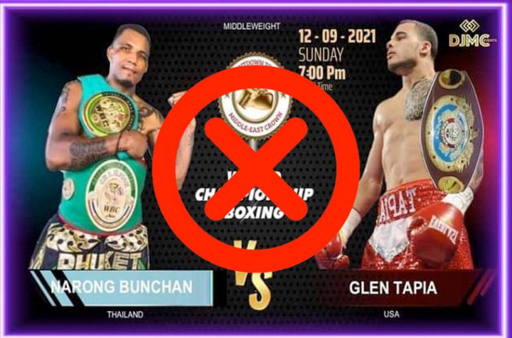 The WBC is not part of the Narong Bunchan vs. Glen Tapia fight