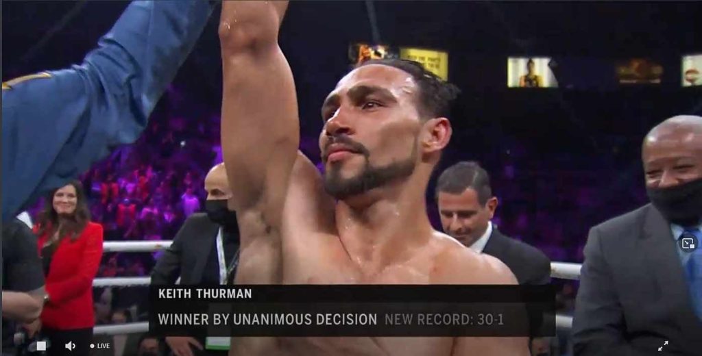 Keith Thurman is Back; Scores Exciting Win in Vegas!