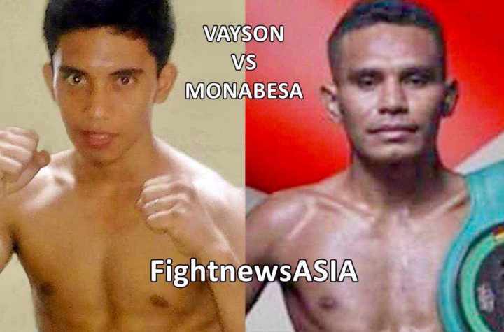 Vayson Focused on Dethroning WBC-108 Int'l Champ Monabesa in Jakarta