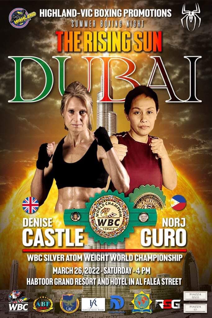 Norj Guro Battles Briton Denise Castle in WBC Silver Clash in Dubai