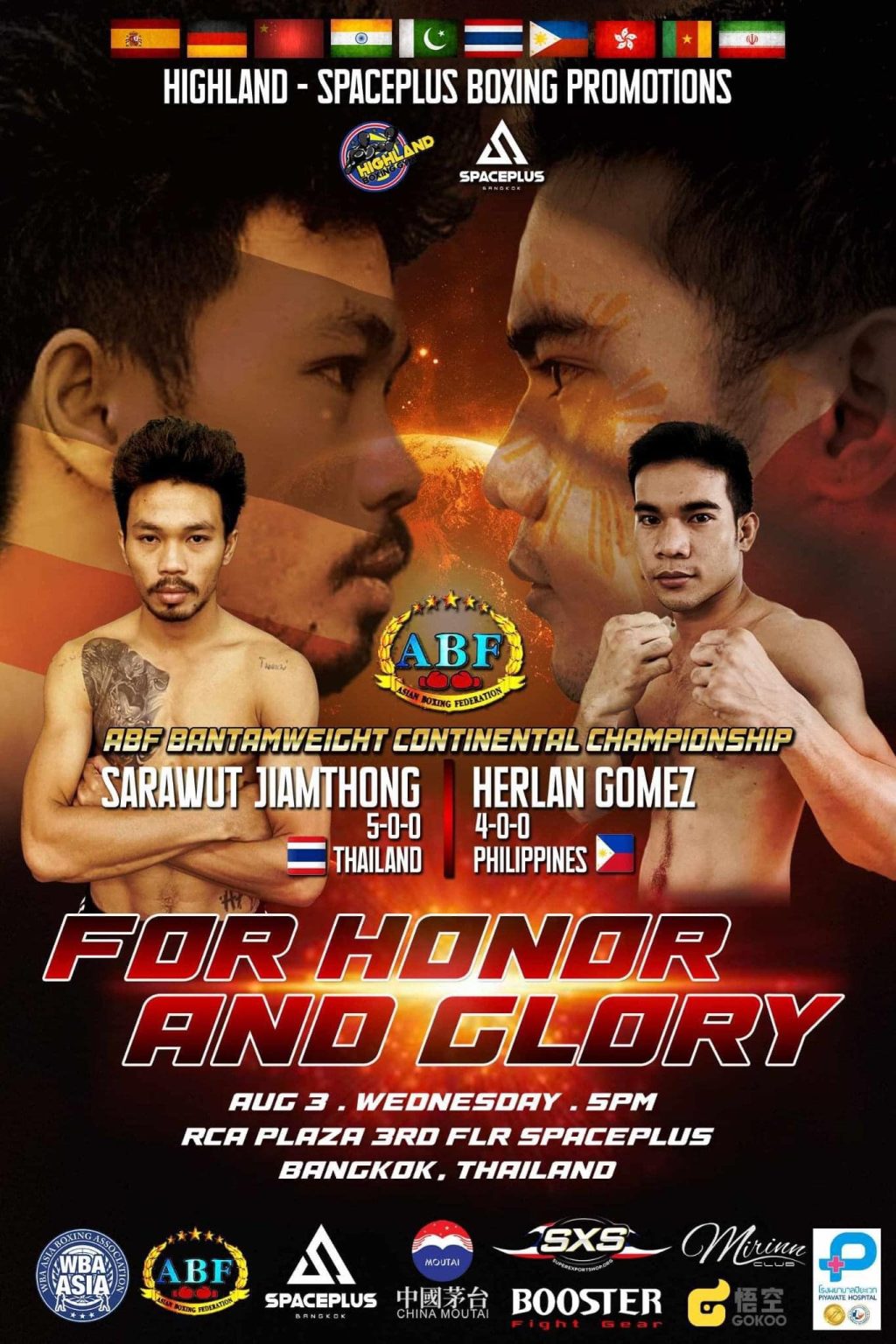 For Honor and Glory Zulueta, Gómez in Hot Rumbles in Highland Show Aug 3 in Thailand