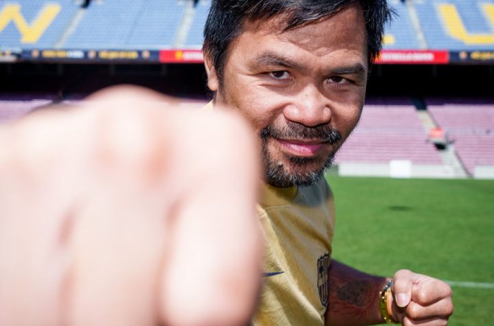 Pacquiao visited Barcelona F.C.