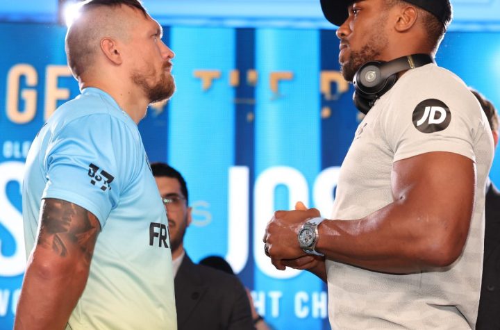 Usyk and Joshua met in London