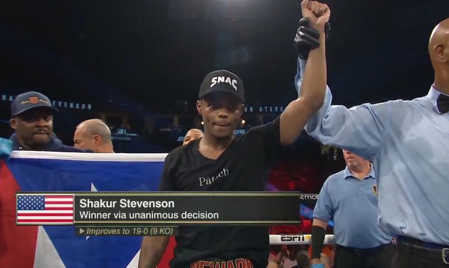 Shakur Stevenson Drops, Dominates Conceicao; Moves to 135 Wanting Haney, Gervonta or Loma