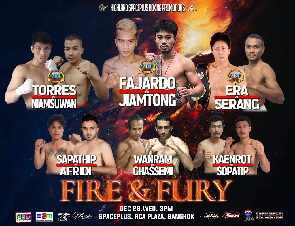 Fire & Fury Dec 28 @ SpacePlus Bangkok